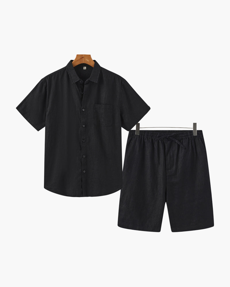 Leinen-Kombination (Shorts)