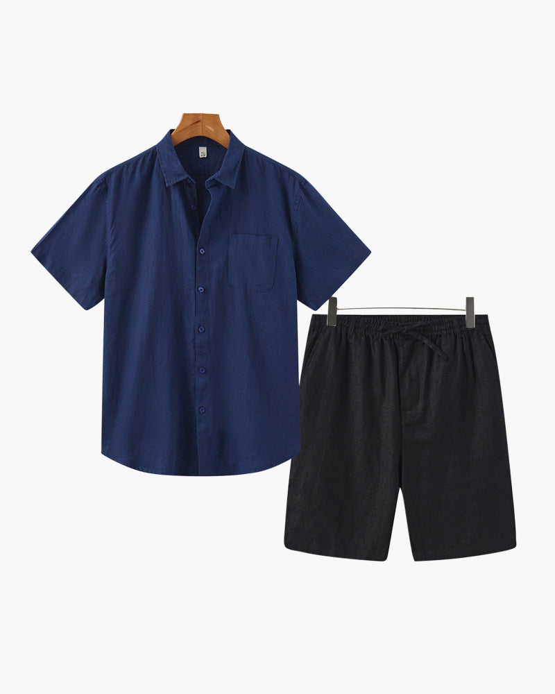 Leinen-Kombination (Shorts)