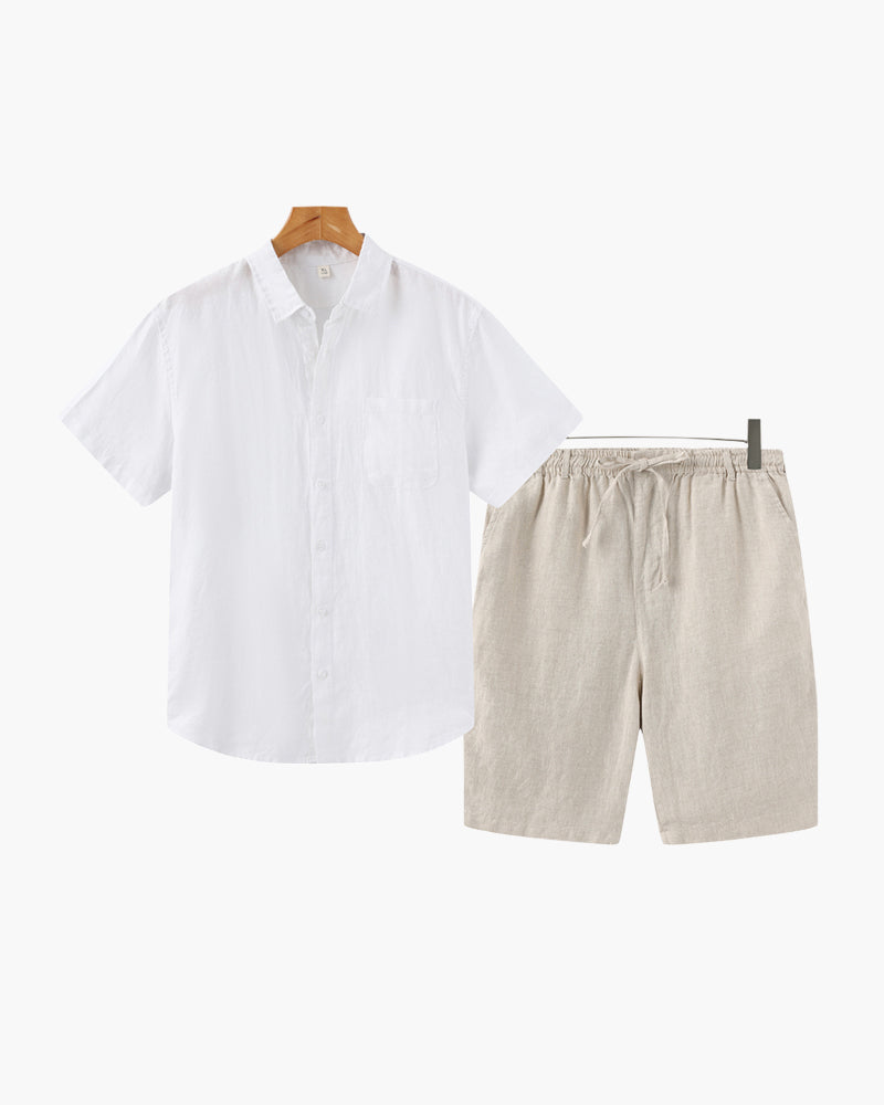 Leinen-Kombination (Shorts)