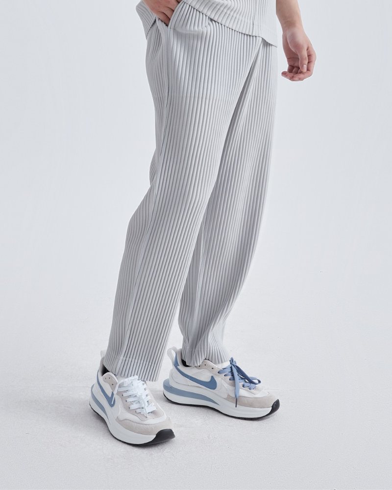 Rippengestrickte Baumwollhose